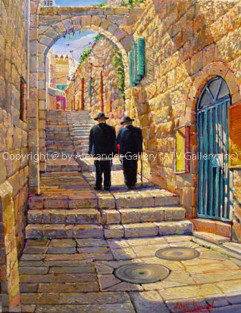 Walking in the old city by Alex Levin