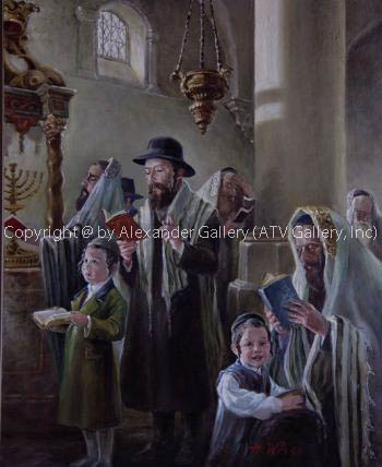 In Sinagogue by H. Weiss