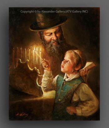 Hanukkah Lights. by H. Weiss
