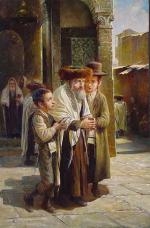 Leaving the Synagogue IV by Elena Flerova