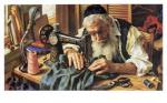 Old Jewish Tailor by Itshak Holtz