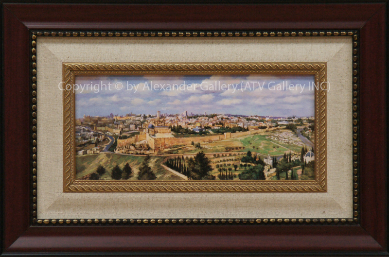 `Jerusalem` by V.Braginsky.Giclee on Canvas,Framed&Embellished.. 