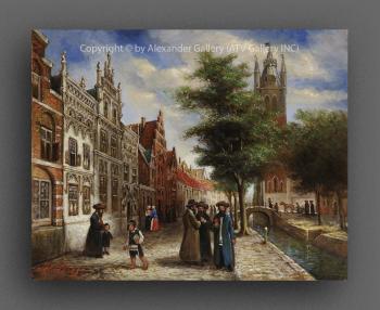 City Scene. by H. Weiss