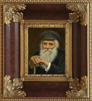 Old Man, in a beautiful and expensive frame . by Talko