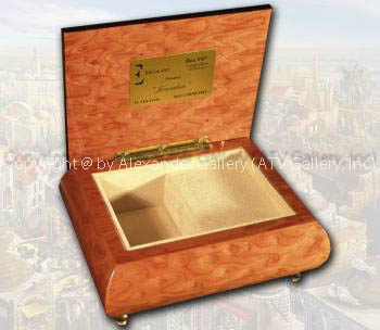 Jerusalem collectible wood jewelry music boxes