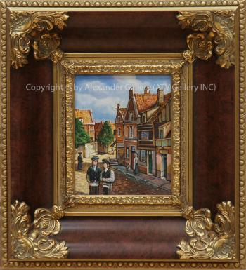 Jewish Area.Framed. by Yuri Dvornik