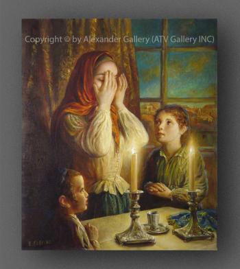 Welcoming the Shabbat II by Elena Flerova