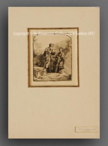 Abraham and Isaac. by Rembrandt Harmensz. van Rijn.